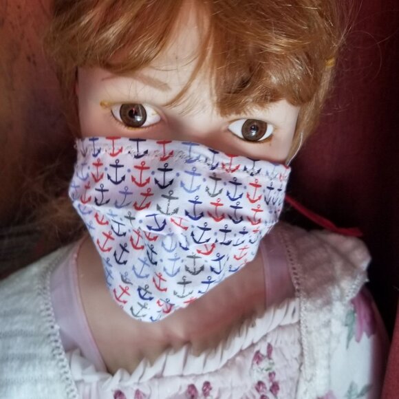 Kid Size Mask w/ Silver/Copper Filters-Anchors - Picture 1 of 6